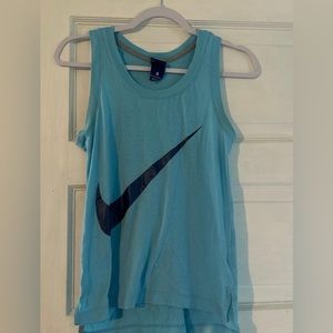 blue nike sleeveless shirt